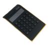 Slim Gold Frame Arithmetic Calculator Solar Dual Power Computer Calculator Colour: Black