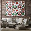 Christmas Santa Reindeer Tapestry Wall Hanging Tapestries Wall Blanket Backdrop Decor Holiday Wall Art