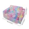 Folding Convertible Toddler Sofa Chair Glow In Dark 2 In 1 Plush Foam Couch Lazy Seat for Kids Playroom Bedroom Infant Toddler
