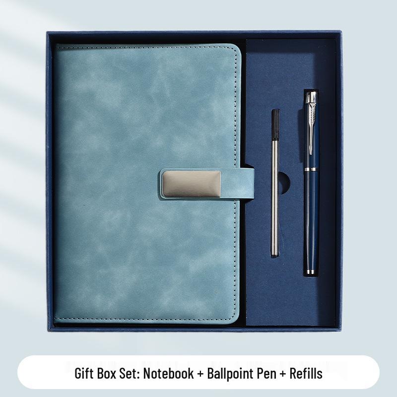 A5 Business Office Snap Button Notebook with Custom LOGO for Meetings