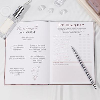 Self-Care Journal Book Gratitude Journal Happiness A5 Notebook Fabric Book Planner A Daily Diary For Women With Guided Self Refl