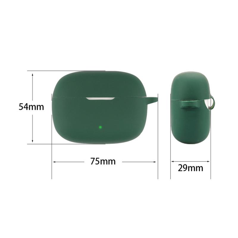 Earphone Protective Sleeve Solid Color Silicon Soft Shell Charging Bin Storage Cover Compatible For