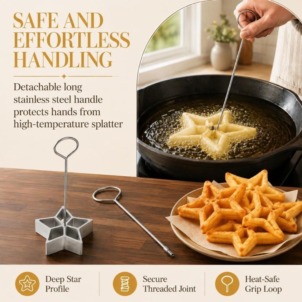 Aluminum Bunuelos Mold Easy Release Thai Dessert Maker Cookie Mold Crispy Dessert Snack Making