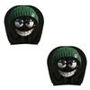 2PCS Cartoon Car Headrest Covers Exaggerated Car Seat Headcover  Halloween Christmas Holiday