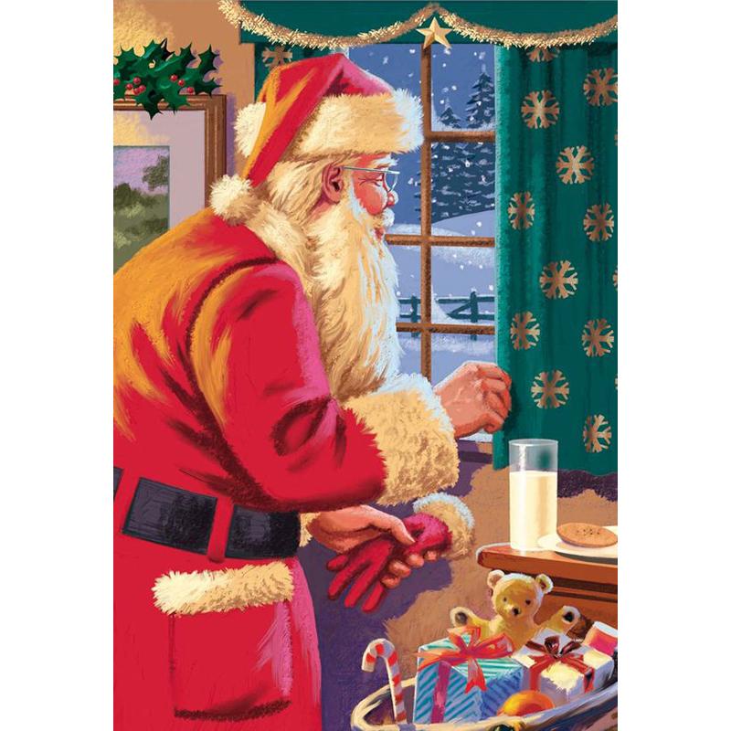 

DIY Санта-Клаус 5D алмазная живопись полная квадратная дрель мультфильм Алмазная вышивка набор крестиков настенный художественный подарок домашний декор Full Round 20x30CM