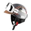 Cycking Japanese Vintage Half Helmet Open Motorcycle Helmet Scooter Skateboarding Unisex Common Muffler
