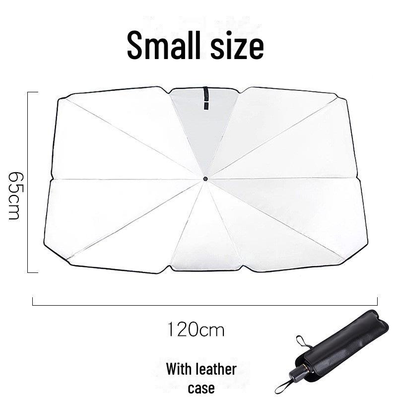 Umbrelă de soare pentru mașină - Husă termoizolatoare pliabilă pentru parbriz