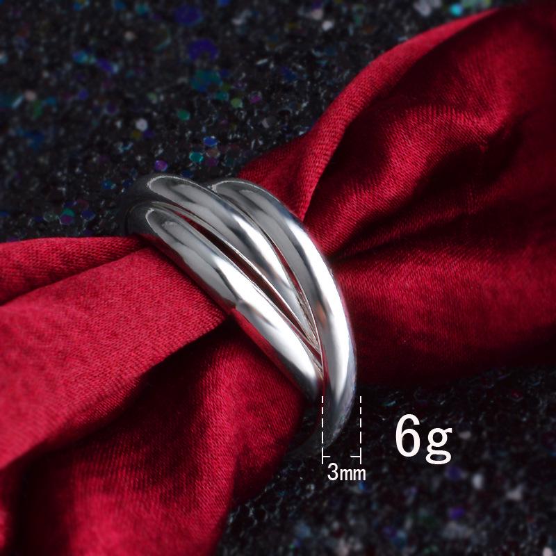 A Ring Composed Of Three Coppery Small Circles With Personalized Artistic Design Couple Ring For Lovers Copper color Jewelry