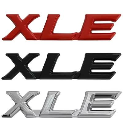 Metal 3D Car Rear Trunk Badge Letter Sticker for XLE Emblem Highlander Carmy Avalon Corolla Yaris Hilux Auris Prius Rav4
