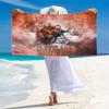 Cleveland Browns Logo Print Beach Towel, Large Soft Quick Dry Towel for Beach Camping Swimming