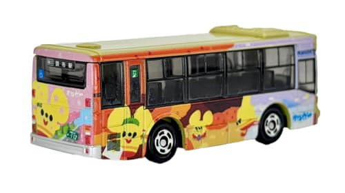 Takara Tomy Arts Tomica Kanachu Bus Model [No. 14] "Kanamin" Wrapping Bus Cityscape