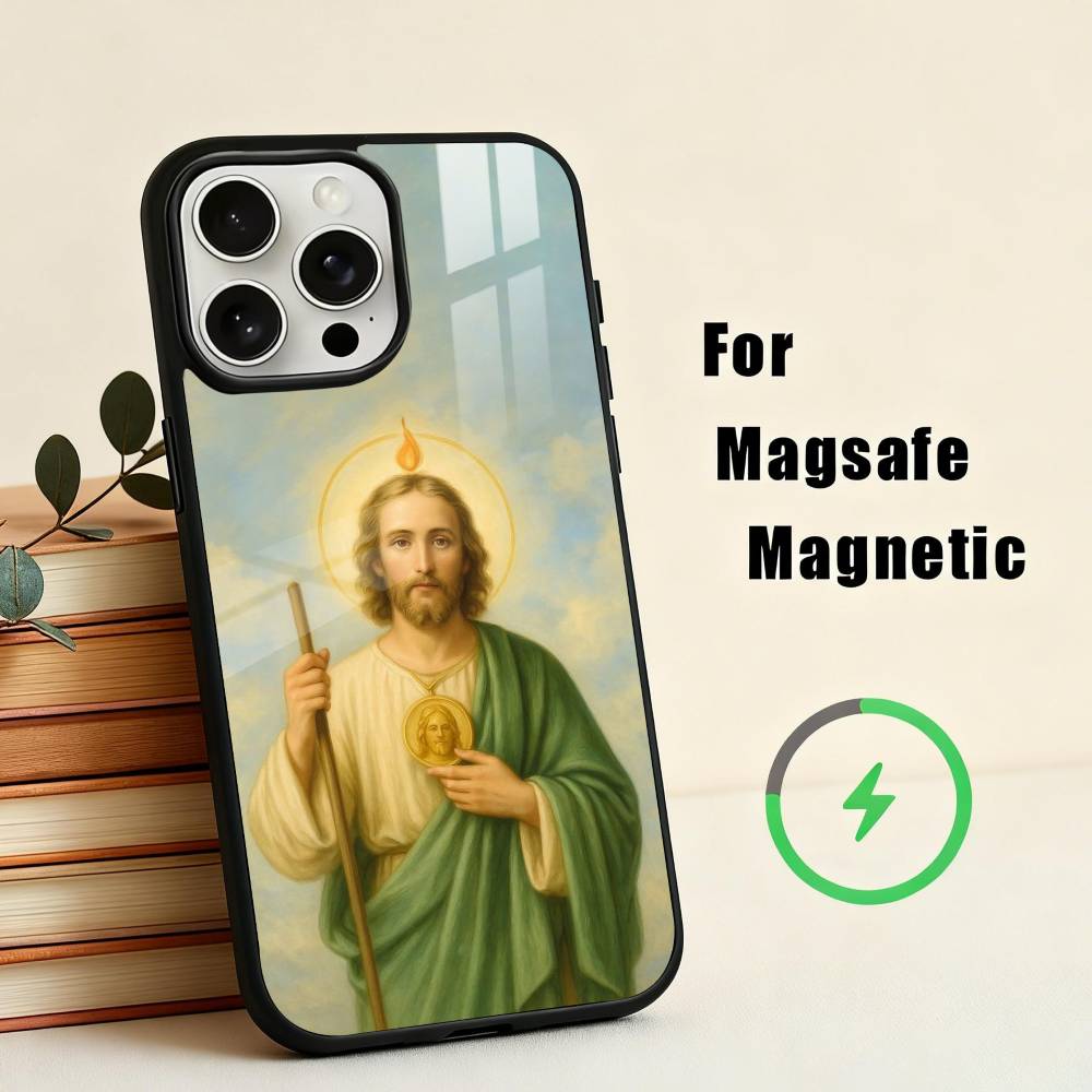 S-San-N J-Judas T-Tadeo-O ART Phone Case For iPhone 17,16,15,14,13,12,Plus,Pro,Max for Magsafe Magnetic Wireless Charging