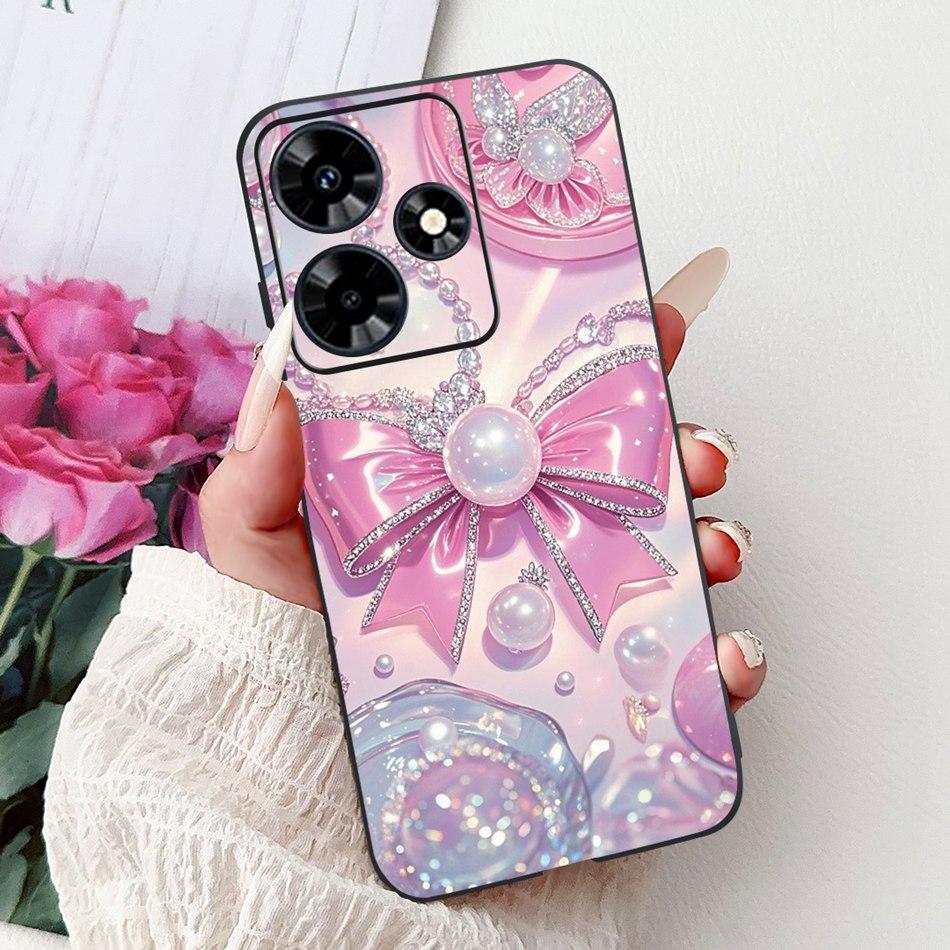 Für Infinix Hot 30 Play 30i Hot30 4G Elegante Florale Schmetterlings-Handyhülle Für Infinix Hot30i 30 30Play Weiche Silikon-TPU-Hüllen