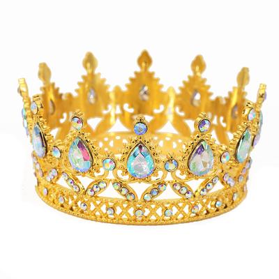Original Birthday Cake Decoration Crown Children's Alloy Rhinestone Crown Accessories Ornaments Headdress Hair Accessories