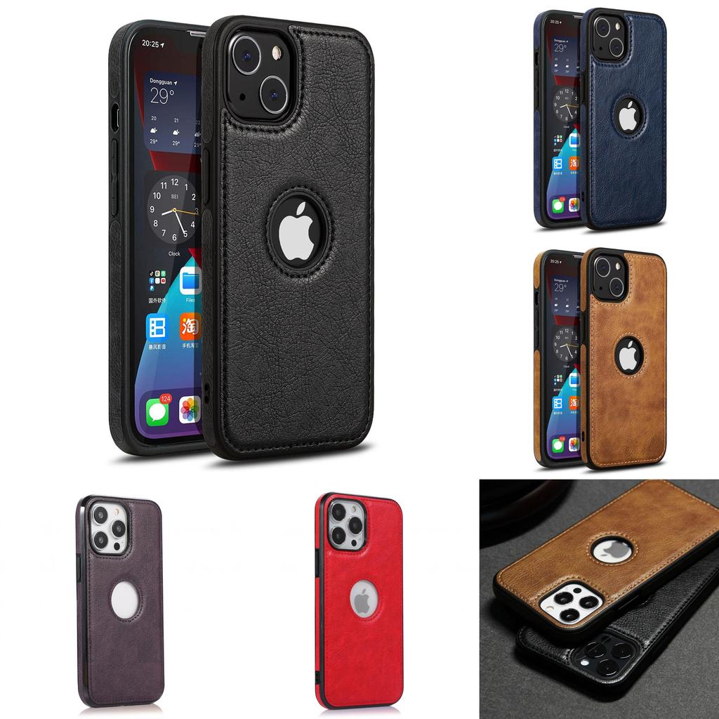 Chic Faux Leather Iphone 16 Case Versatile Protection With Magnetic Closure Design