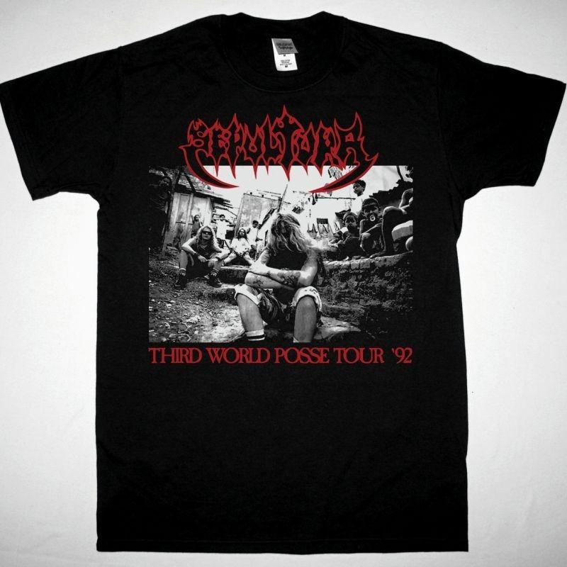 Винтажная футболка Sepultura Metal Band Third World Posse Tour 1992 Унисекс S