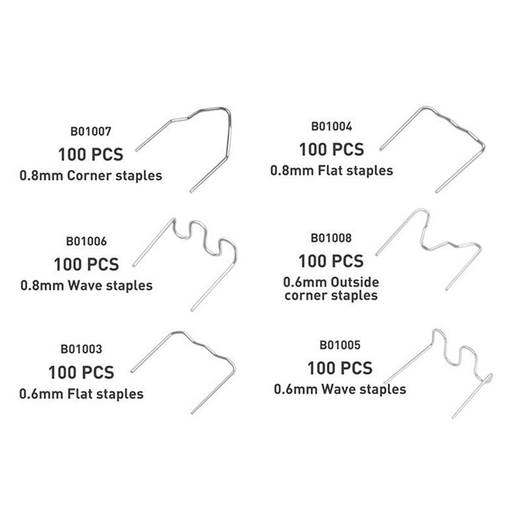 600Pcs Hot Staple for Car Bumper Fender Welder Stapler Plastic Welding Repair