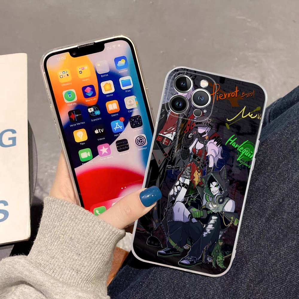 The Freak Circus Pierrot Game Transparent Case For IPhone 11 12 13 14 15 16 17 Air Pro Max Plus Mini Shockproof Cover