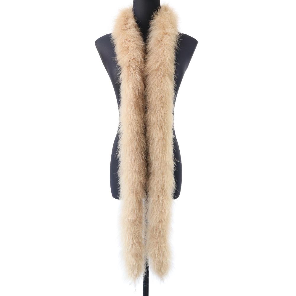 DIY 50Gram Pink Fluffy Turkey Marabou Feathers Boa for Wedding Carnival Dress Costumes Decoration Scarf Shawl Boas Sewing Crafts 2M