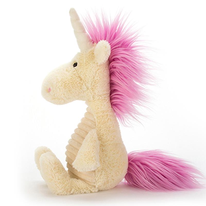 JELLYCAT Mythical Animal Series Ursula Unicorn Companion and Comfort Doll Plush Doll 35cm Height