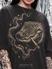 Alligator Crocodile Smoking Cigar Swamp Animal Comfort Colors® Tshirt, Reptile Lover Wildlife Nature Dark Art Vintage Bootleg 90s Tee
