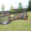 In-Stock Portable Pet Tent Set: 6-Piece Cage, Tunnel & Freely Assembled Fence for Cats and Dogs