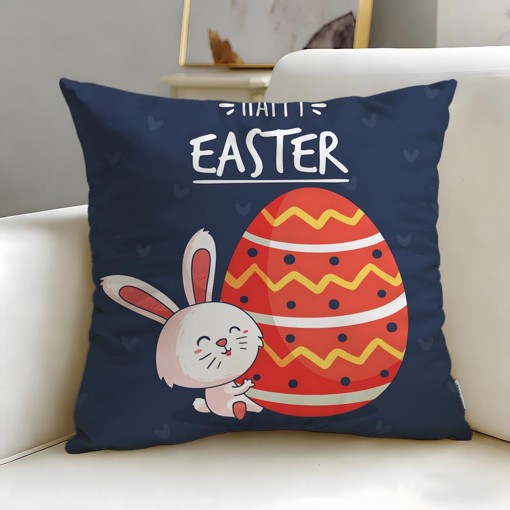 Holiday Easter Cushion Cover Soft & Easy-Wash Pillow Case – Versatile For Couch, Bed, Travel And Office