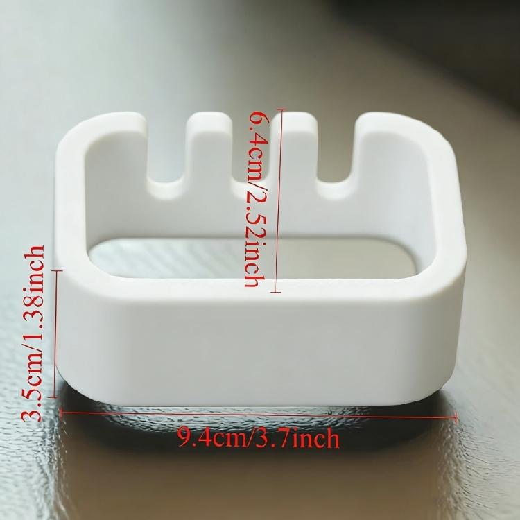 Efficient Wall Mounted Toothbrush Holder with 3 Slots For Toothbrush Head Hanging Toothbrush Drying Rack for Bathroom