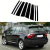 8 pezzi Adatti per BMW X3 E83 2004-2007 2008 2009 2010 Montanti Pilastri Nero Lucido Finestrini Laterali Porte Striscia Decorativa Set Decorazione