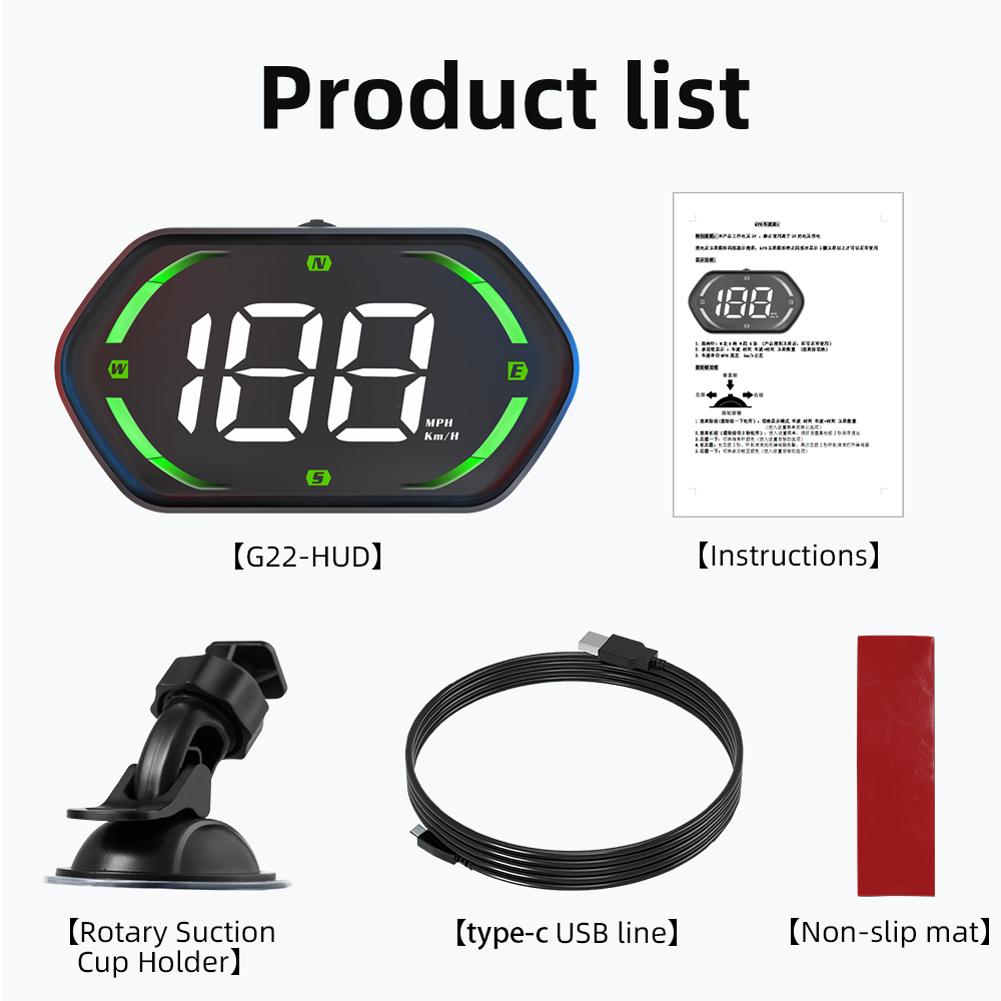 Universal Head Up Display GPS Digital Speedometer Speed Meter for All Car Truck Plug and Play Auto Part