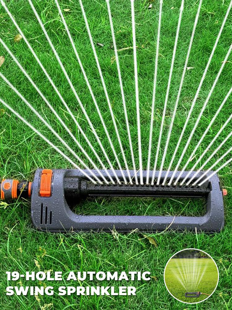 Oscillating Sprinkler Indestructible Rustproof Automatic Swing Irrigation Sprinkler 4 Modes for Large Lawn Yard and Garden Gass