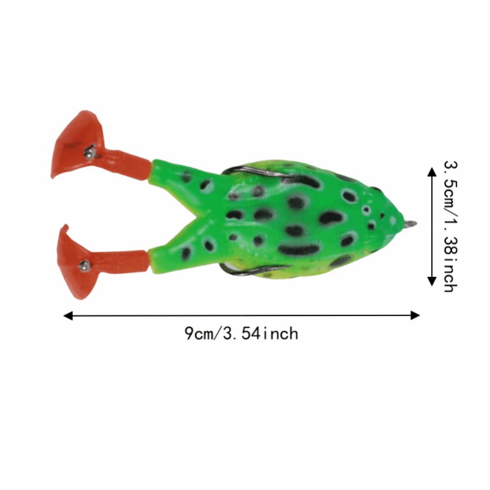 5PCS 12cm 9g Topwater Frog Lures Floating Simulation Fishing Lure Lifelike Frog Lures  For Bass