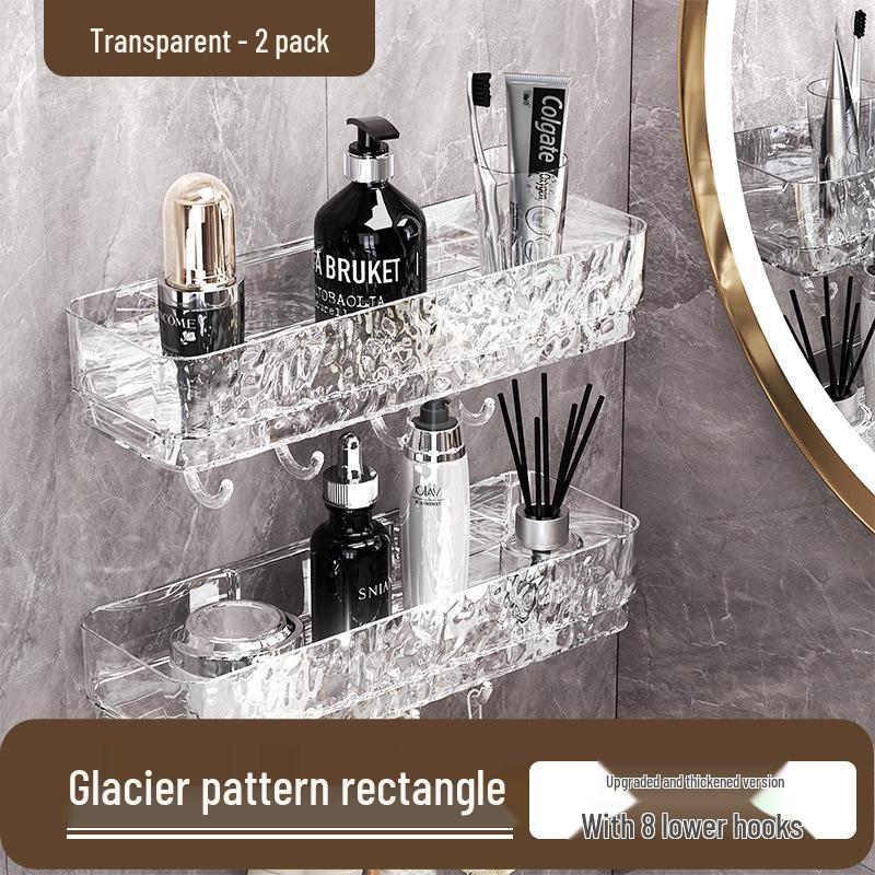 Wall-Mounted Bathroom Corner Shelf: Punch-Free Triangle Rack for Toilet Storage