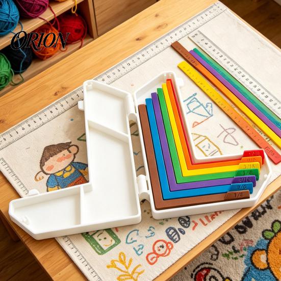 Precision Paper Guide Craft Alignment Tool Set, 7 Size Ruler with Storage Card Making Spacing Case, Color Coded Positioning for Scrapbooking Edge