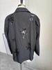 2026 Spring Women's Sequin Embroidery Suit Jacket & Straight-Leg Pants Set