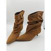 Eilyken 2026 Nuovi Stivali Invernali Corti alla Caviglia Pieghettati a Punta Donna Retro Eleganti Designer Femminili Botas
