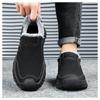 Men's Winter Fleece-lined Thermal Cotton Snow Boots, Heat Lock Thickened Versatile Casual Work Boots