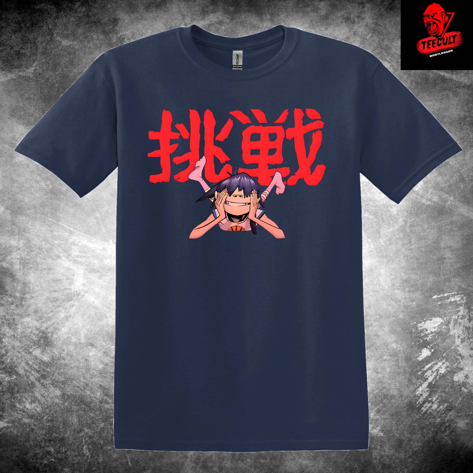 Men s and Women s T-shirts Gorillaz Indie Band Music Tee Unisex Heavy Cotton S