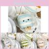 Realistic Adorable Plush Triangle Cake Keychain Decorative Pendant For Girls