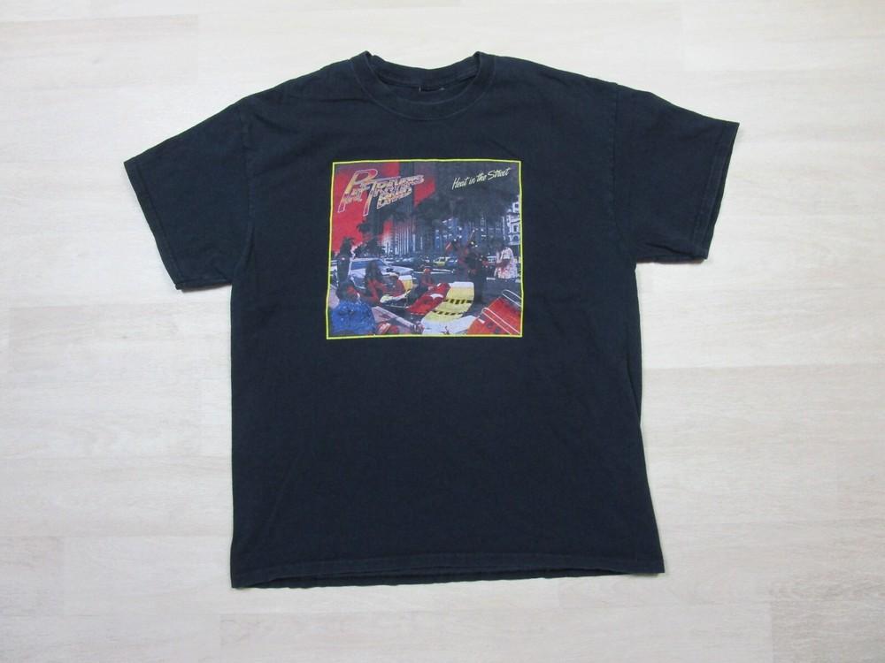 Pat Travers Band T-shirt L Heat in the Street Album Rock Music Canadian Guitar XXXL