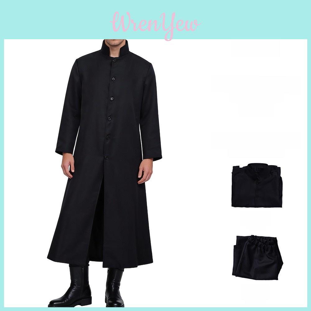 Disfraz Cosplay de Neo de Matrix con Tejido de Poliéster para Halloween Role Play