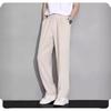 Pantalon d'été léger pour homme, élégant, coupe droite - Pantalon de costume ample, confortable, respirant, à drapé