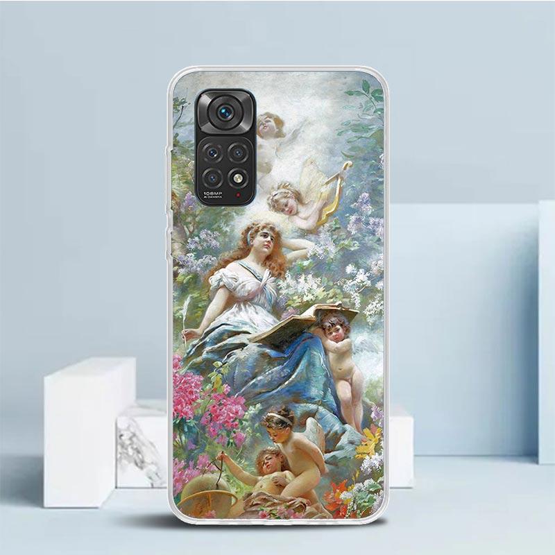 Paint Art Renaissance Phone Case For Xiaomi Redmi Note 15 14 14S 13 12S 12 Pro Plus 11S 11 11T 11E 10S 10 + Soft TPU Back Cover