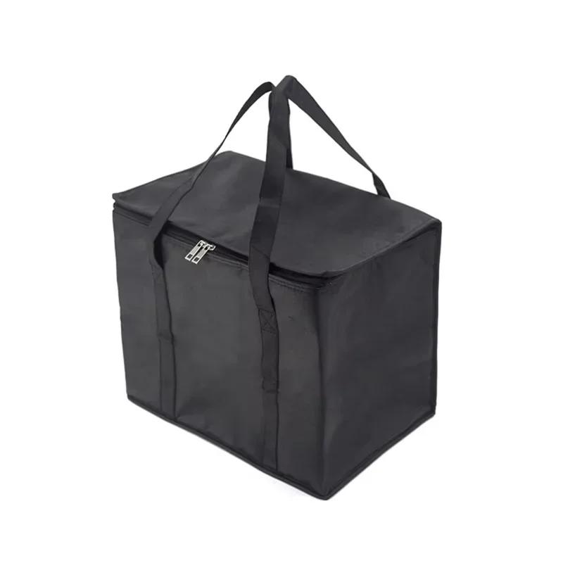 Large-capacity insulated portable lunch bag - Foldable handbag, suitable for delivery and outdoor camping use