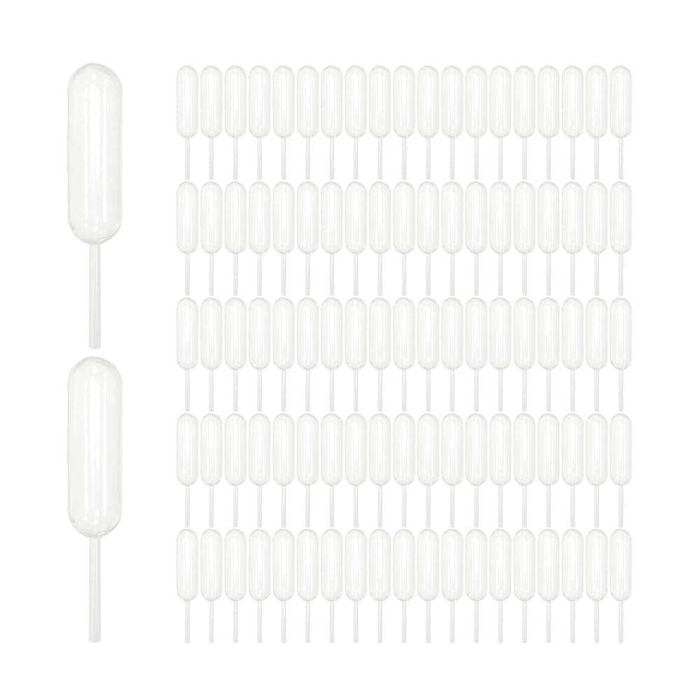 

YIXINLYMY 4ml Disposable Plastic 100 for Science Independent and Essential Oil Easy to Use Pipettes, Pieces, Long, Graduated, Experiments, Cooking,