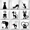18 Inch Cartoon Cat Series Home Decoration Pillowcase Square   Office