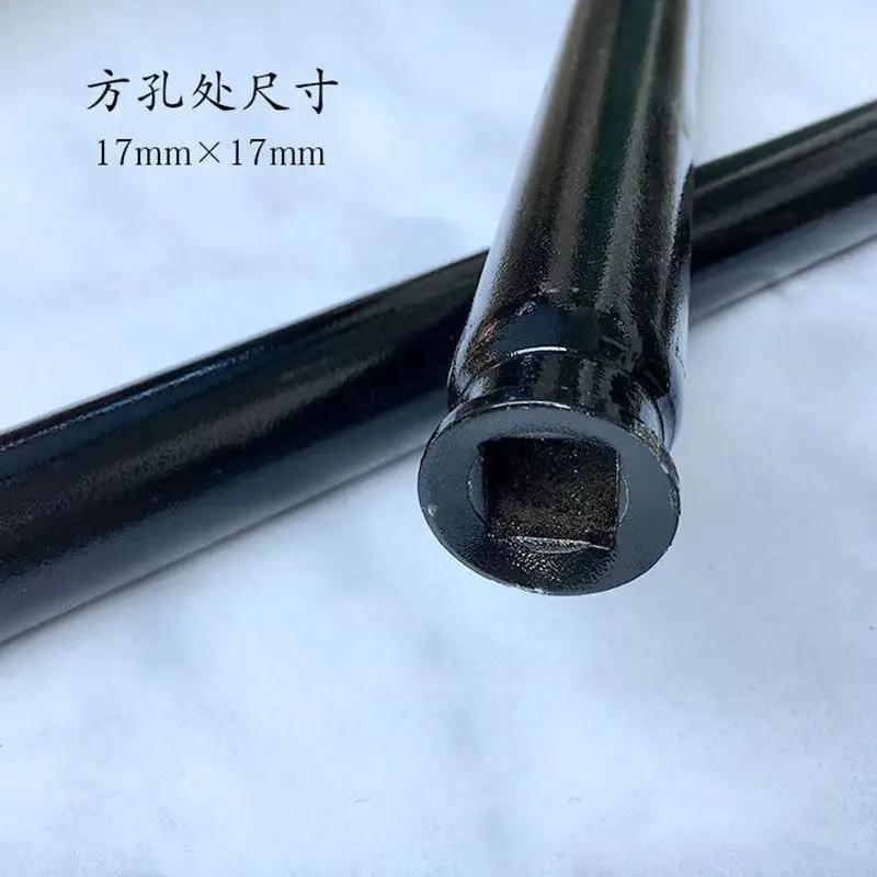1/2PC Hydraulic Horizontal Jack Handle 3 Tons 4 Tons Accessories Horizontal Top Square Hole Long Rod Steel Pipe Pressure Rocker