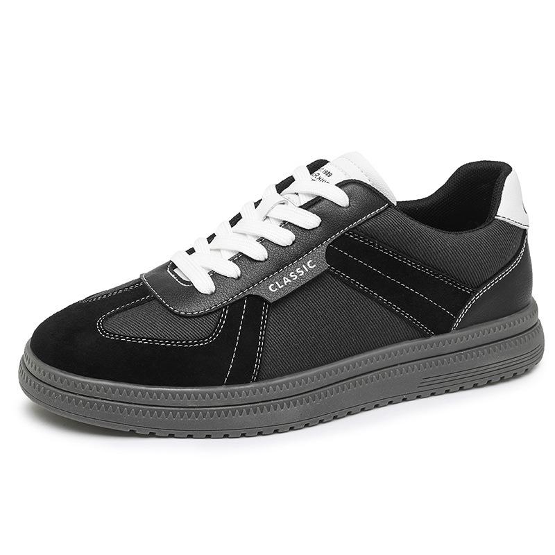 Light luxury new black comfortable soft-soled casual board shoes German training shoes Forrest Gump sports trendy shoes