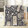 Vintage Tribal Bohemian Flannel Blanket Holiday Gifts Bedding Living Room Sofa Lazy Blanket
