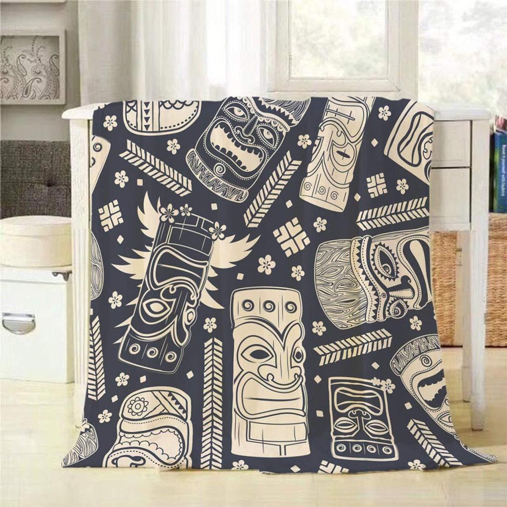 Vintage Tribal Bohemian Flannel Blanket Holiday Gifts Bedding Living Room Sofa Lazy Blanket